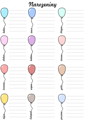 Narozeninový kalendář aneb jak nezapomínat na důležitá data 27 narozeninovy-kalendar