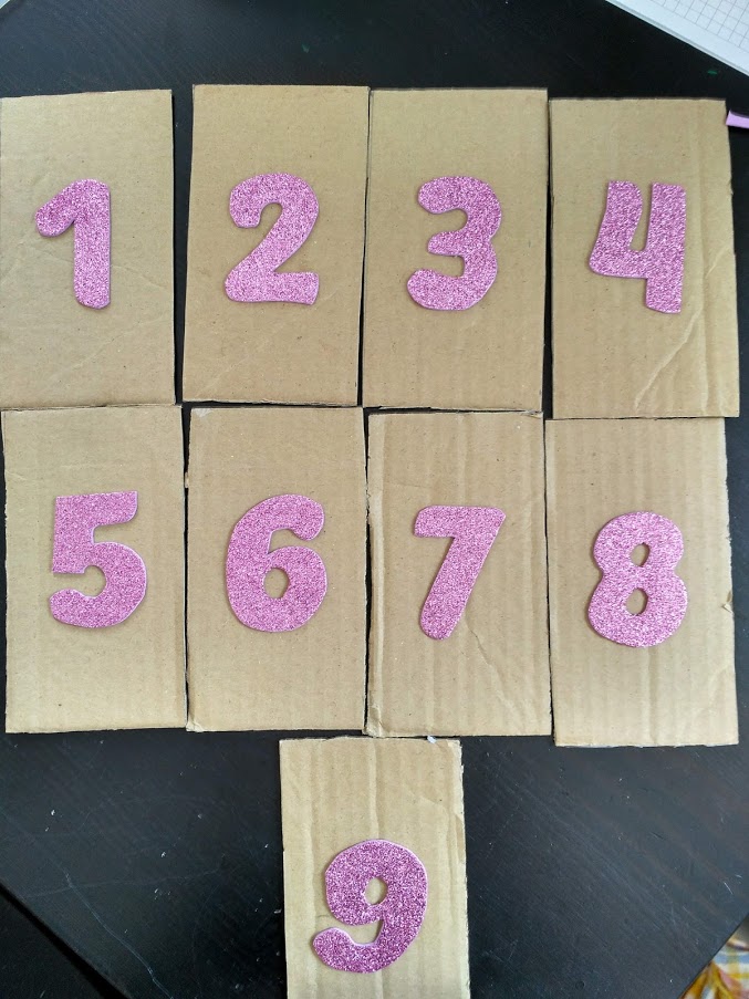 Hmatová čísla podle Montessori 3 hmatova cisla