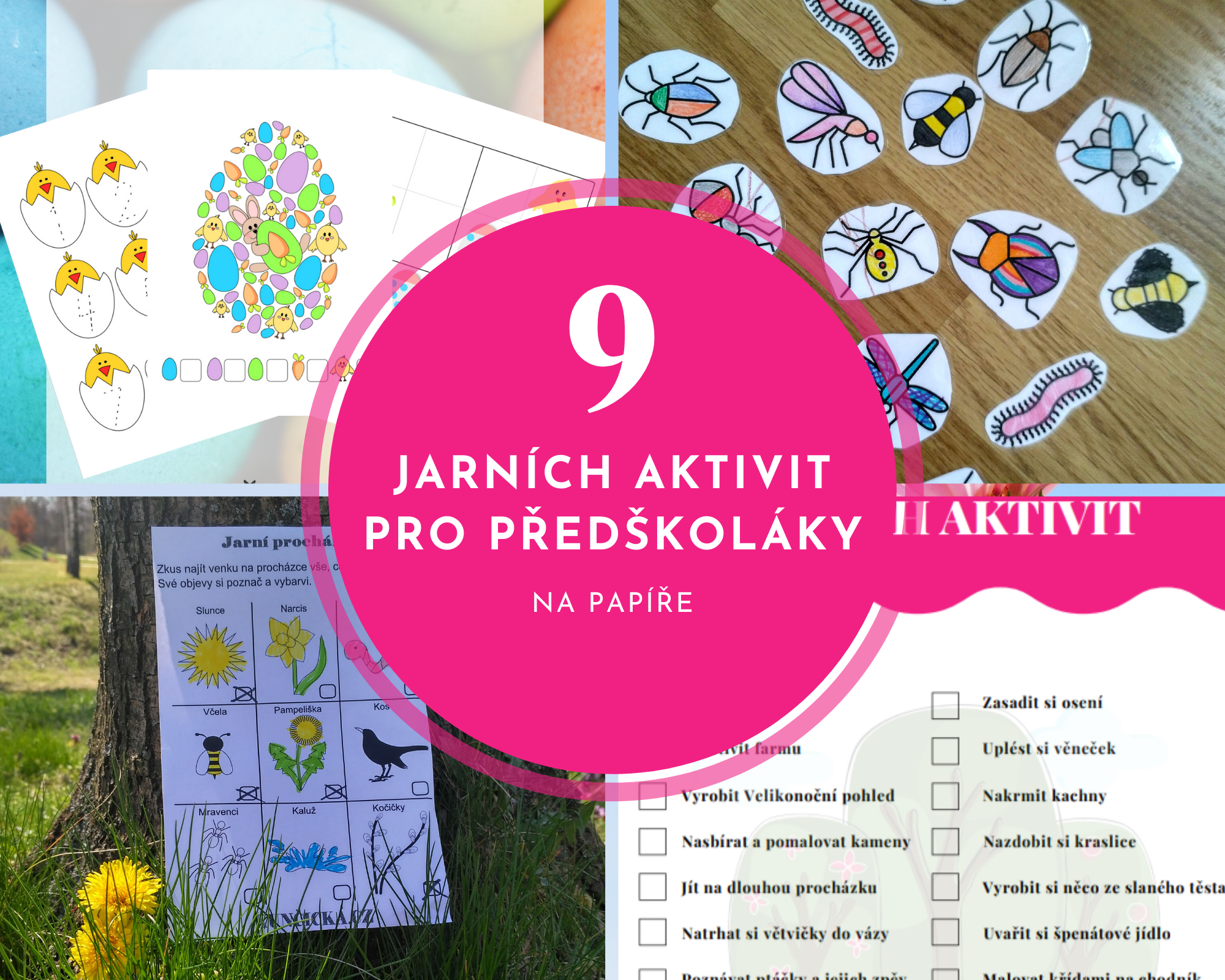9x zábavné jarní aktivity na papíru 15 9aktivit