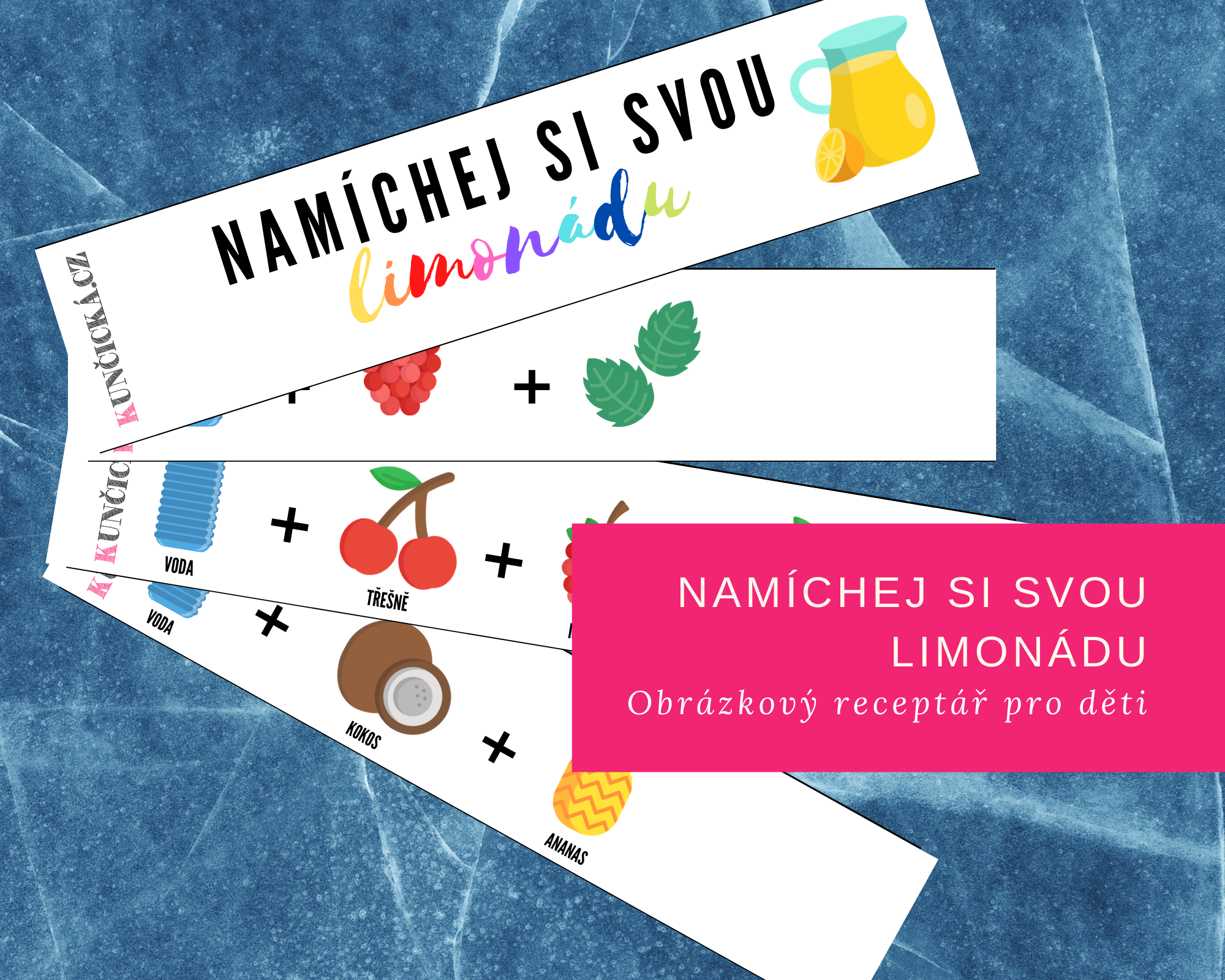 S dětmi v kuchyni: Obrázkové recepty LIMONÁD 10 obrazkove recepty