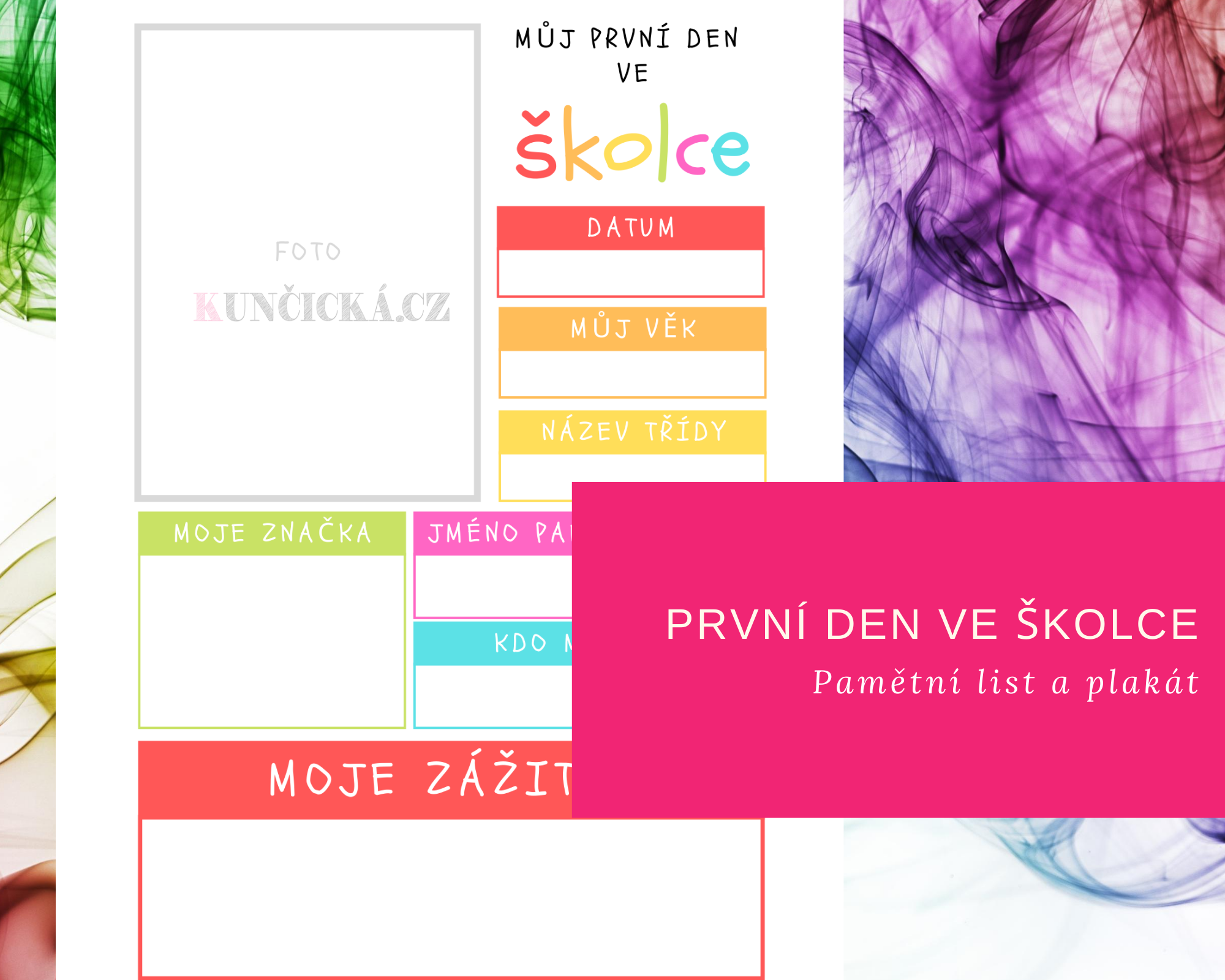 Originální pamětní list pro váš první den ve školce 8 prvni-den-ve-skolce