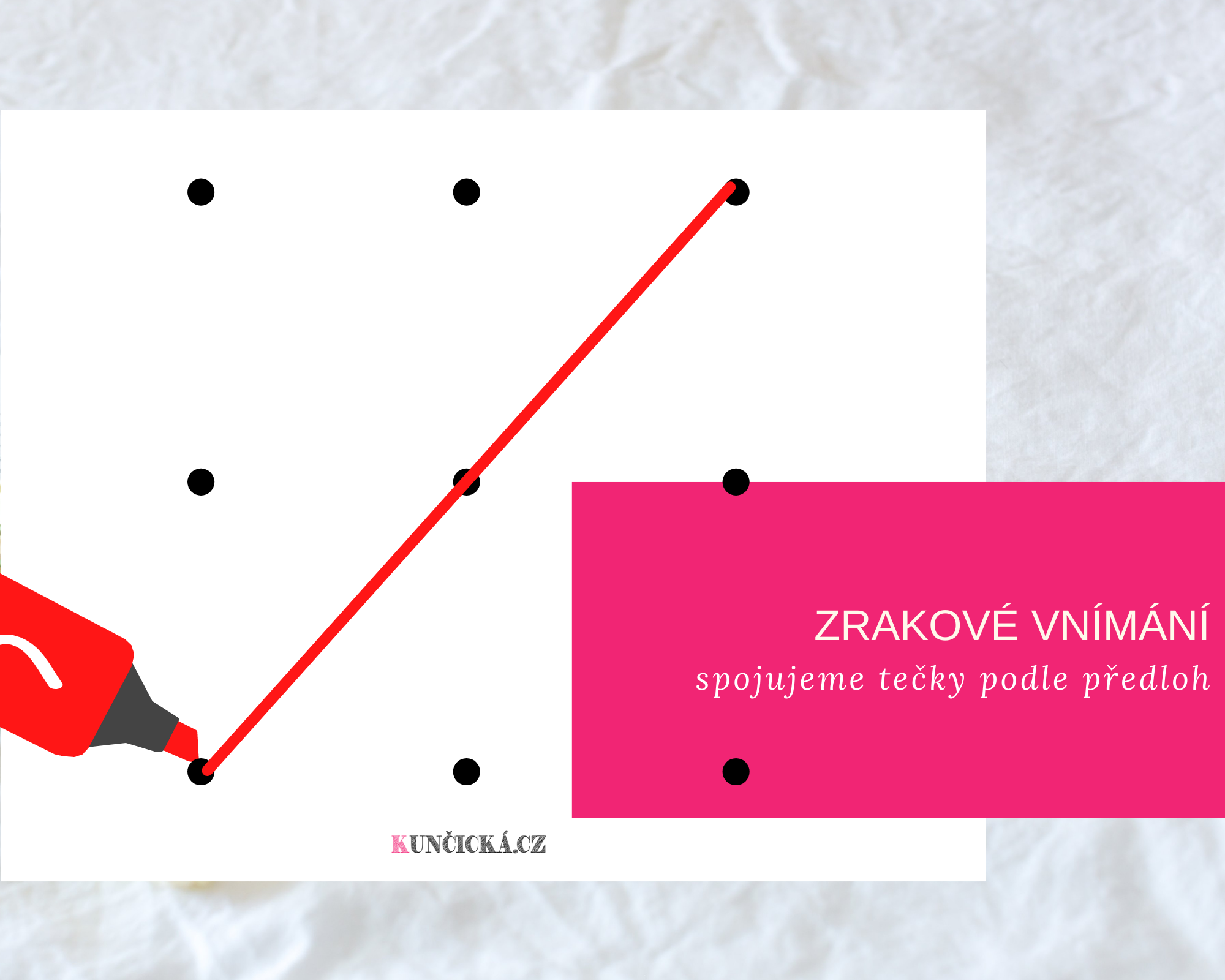Zábavná spojovačka a nácvik zrakového vnímání pro předškoláky 5 spojovani