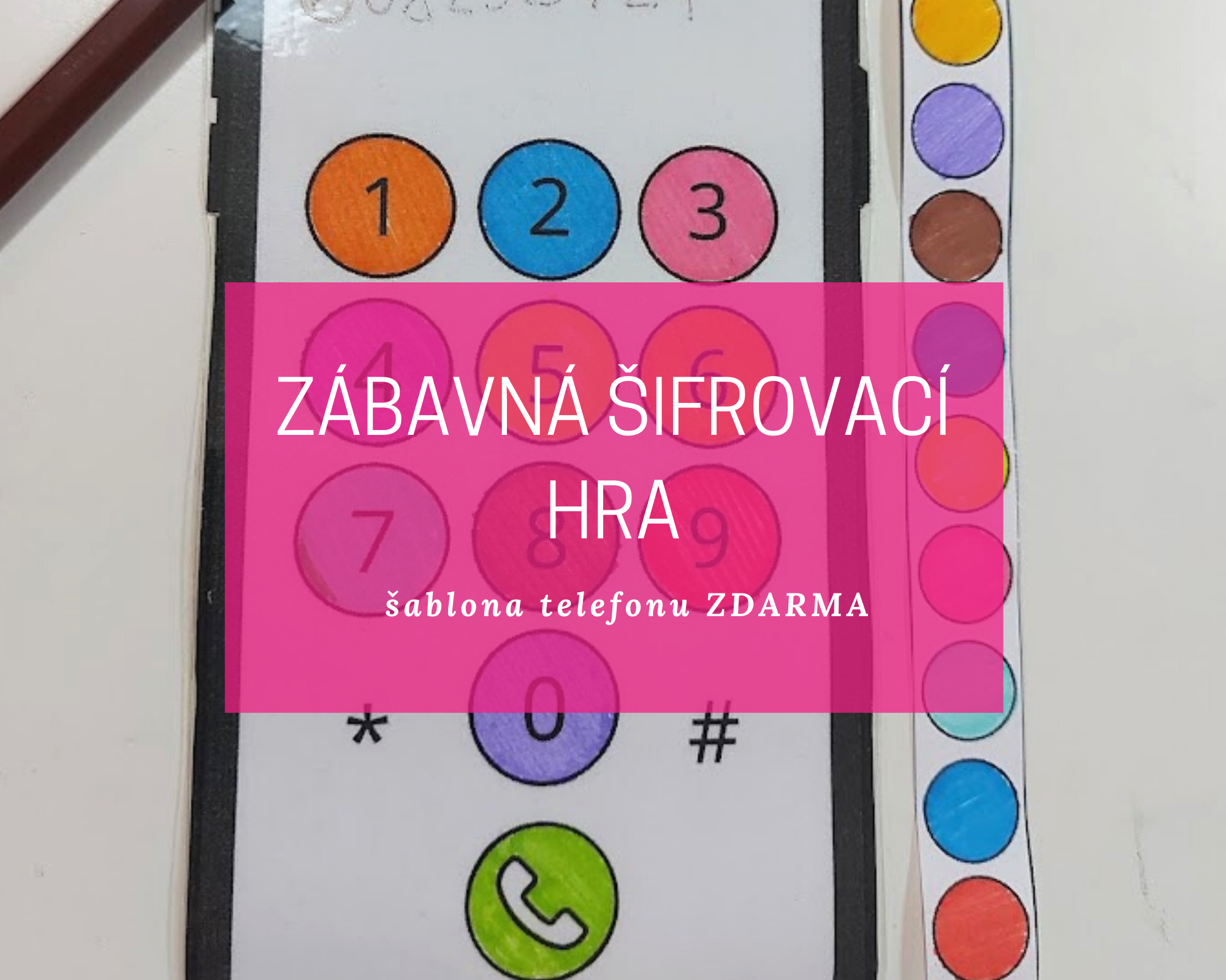 Zábavná šifrovací hra s telefonem zdarma 4 sifra blog