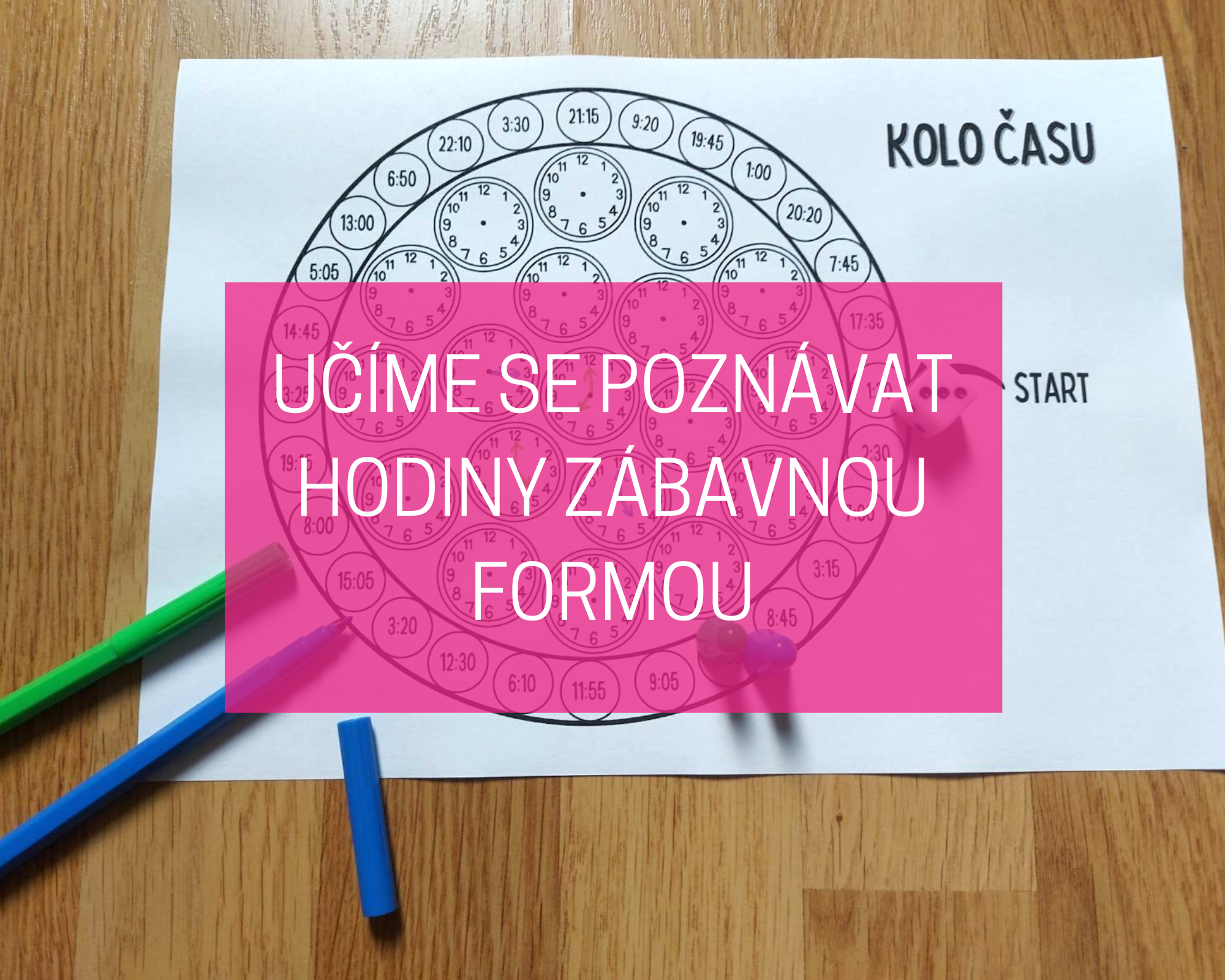 hodiny zábavnou formou