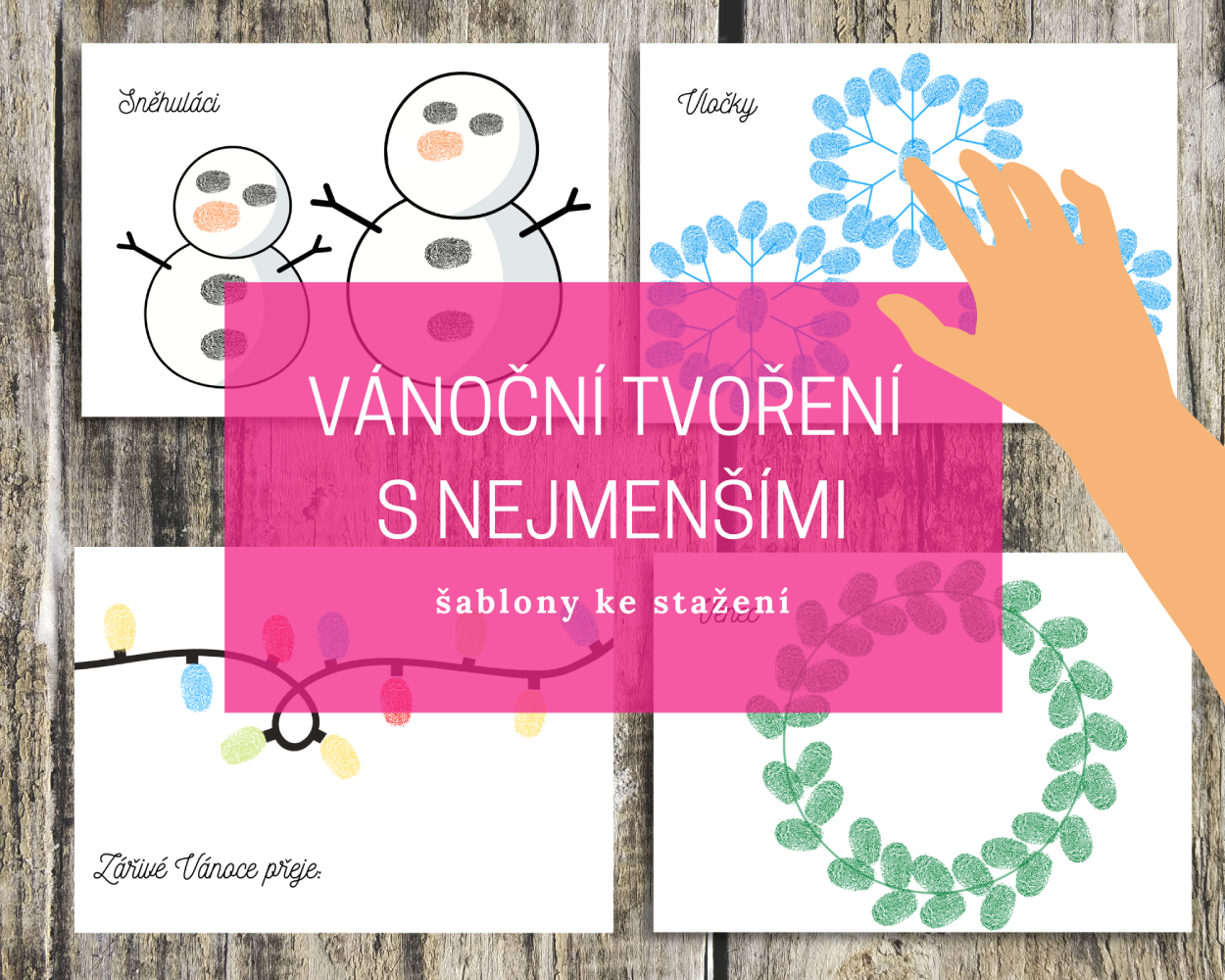 5 šablon pro vánoční tvoření s nejmenšími 5 Vánoční tvoření s nejmenšími