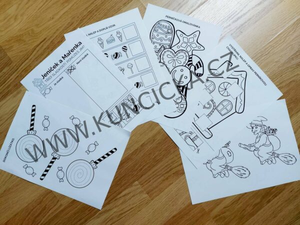 pracovní listy o perníkové chaloupce