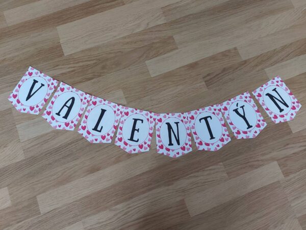 Valentýnská girlanda
