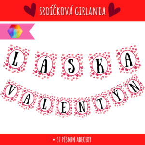 Valentýnská girlanda