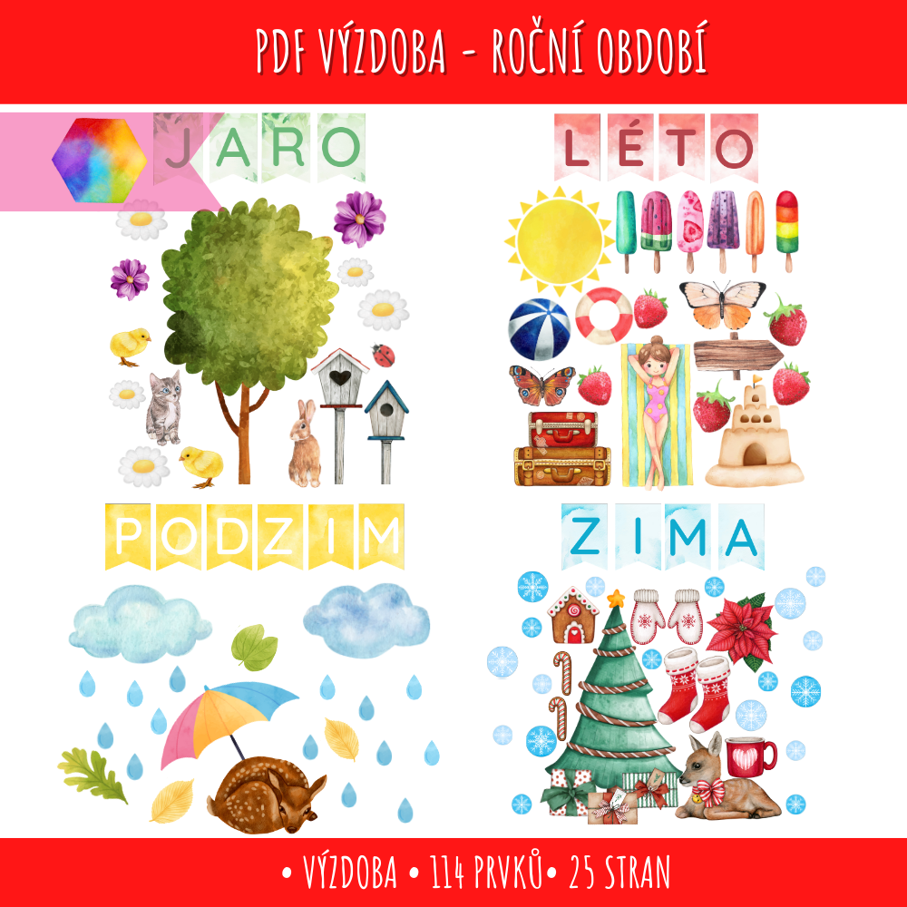 Výzdoba roční období - jaro, léto, podzim, zima 179 výzdoba roční období