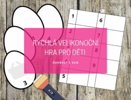 Rychlá velikonoční hra pro děti (dovnitř i ven) 2 blog velikonoce