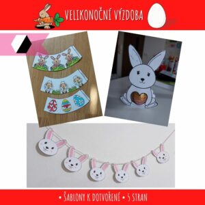 velikononční dekorace k dotvoření