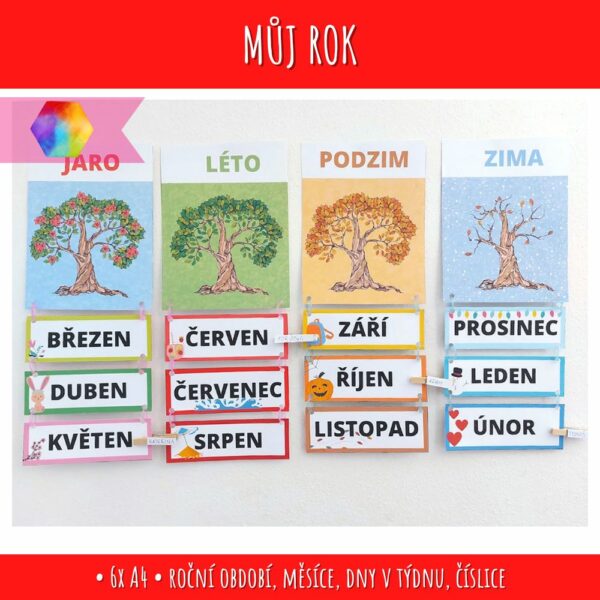 Můj rok - výzdoba a kalendář 1 můj rok