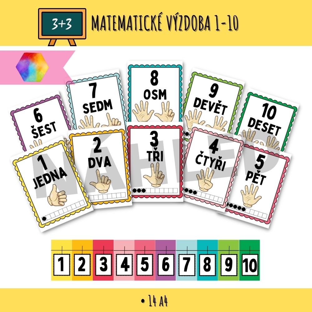 Počítání do 10 - výzdoba 153 počítání do 10
