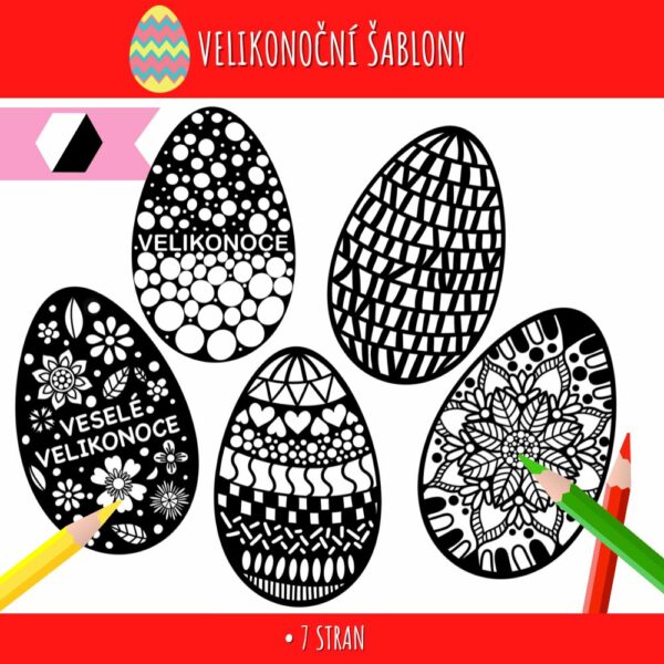 Velikonoční šablony 1 velikonoční šablony
