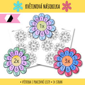 Květinová násobilka - výzdoba i prac. listy 2 květinová násobilka
