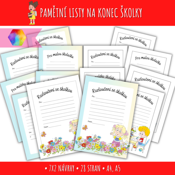 Pamětní listy pro předškoláky 1 pamětní listy pro předškoláky