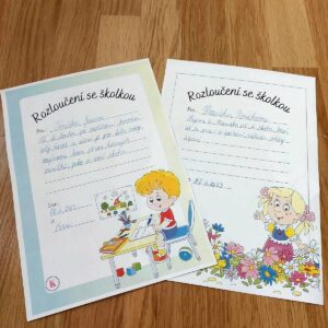 Pamětní listy pro předškoláky 3 pamětní list pro předškoláky
