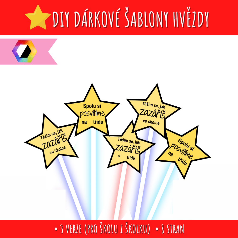 Dárkové šablony hvězdy 131 Dárkové šablony hvězdy