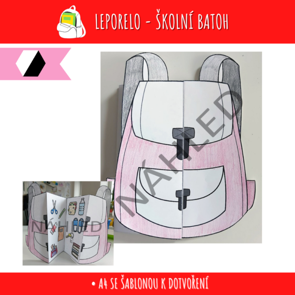 leporelo školní batoh