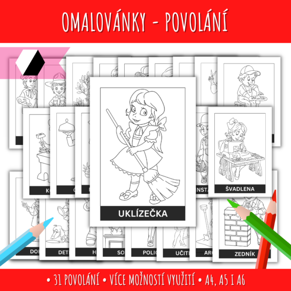 omalovánky povolání