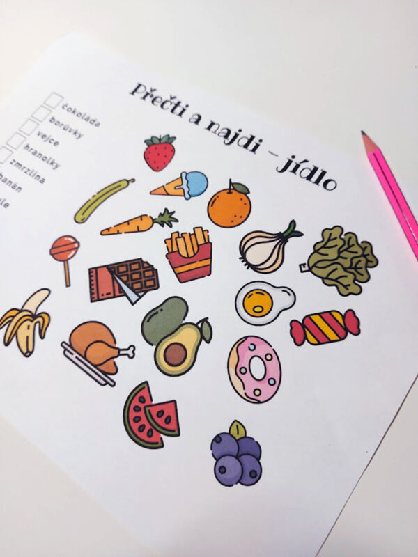 Přečti a najdi malá písmena