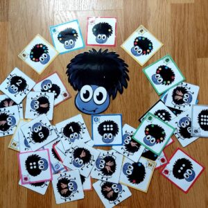 Učení s pavoučkem - kolíčkování, počítání a zábavná hra 3 učení s pavoučkem