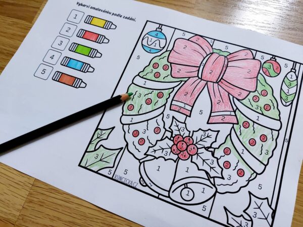 vybarvování podle kódu