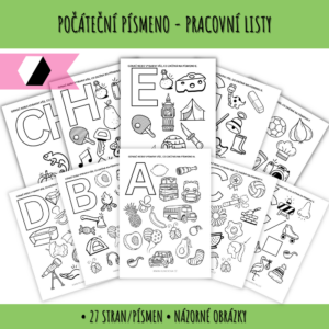 pracovní listy počáteční písmena