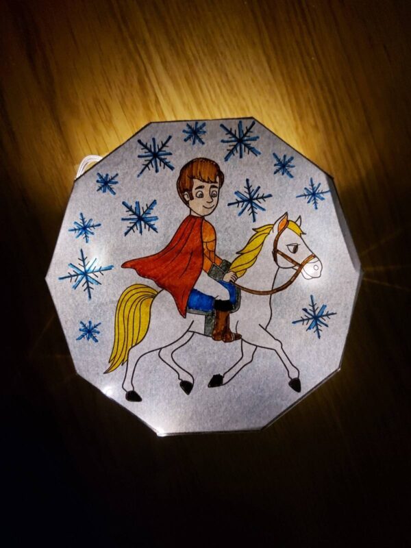 šablona na lampión