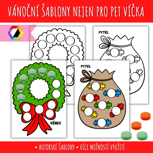 Šablony nejen na PET víčka 1 šablony na pet víčka