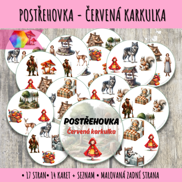 Postřehovka - Červená karkulka 1 Postřehovka červená karkulka