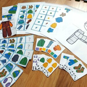 Zimní oblečení - set aktivit 3 PDF zimní oblečení