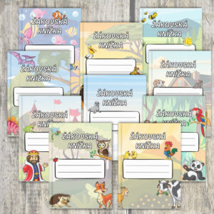 Rozvrhy hodin, diplomy a obaly na žákovskou knížku 3 obaly na žákovskou knížku