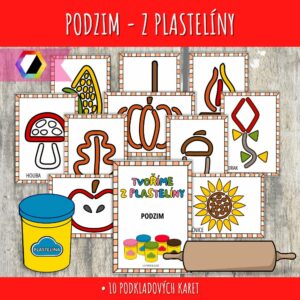podzimní podložky na plastelínu