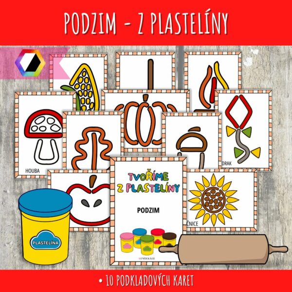 podzimní podložky na plastelínu
