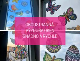 oboustranná výzdoba oken