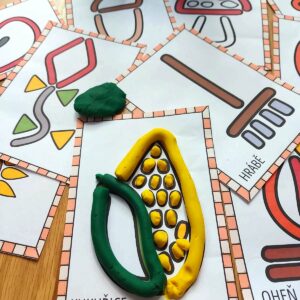 podzimní podložky na plastelínu