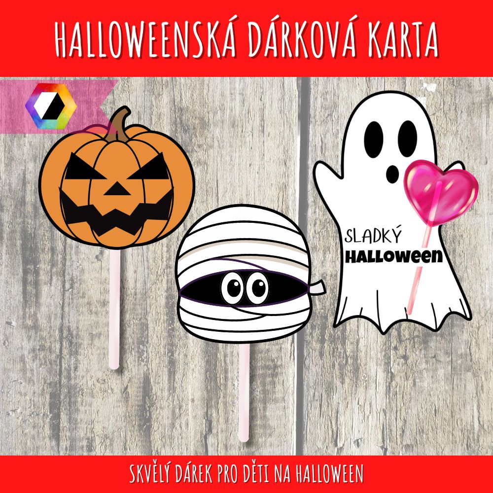 Dárkový obal - Halloweenská lízátka 67 Halloweenská lízátka