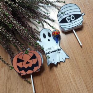 Dárkový obal - Halloweenská lízátka 3 halloweenská lízátka