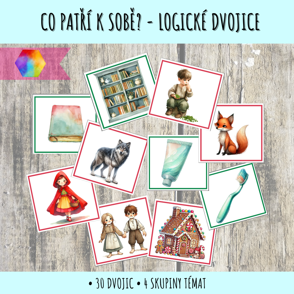 Co patří k sobě? - logické dvojice 64 logické dvojice