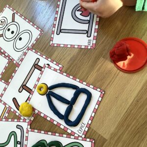 Zimní podložky na plastelínu 3 zimní podložky na plastelínu