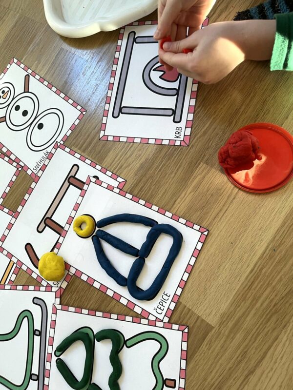 zimní podložky na plastelínu