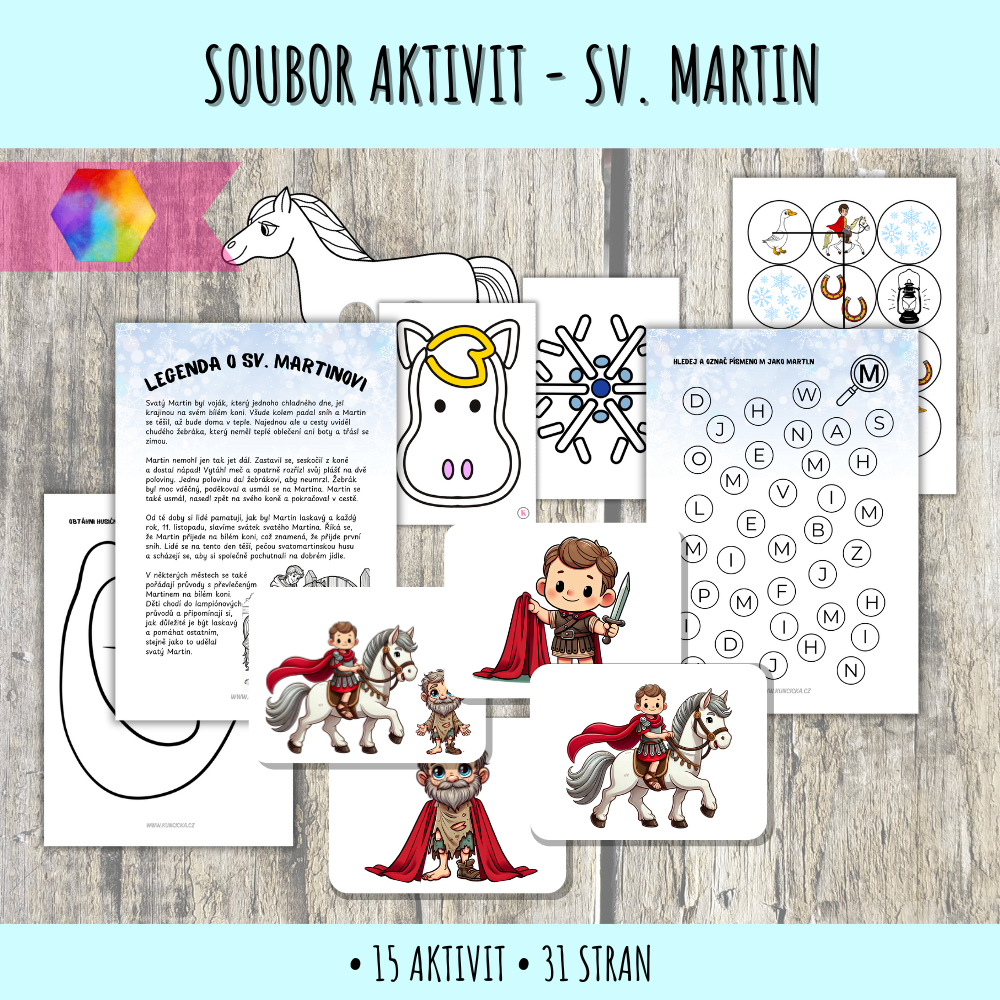 Aktivity ke svatému Martinovi pro děti 8 soubor o svatém Martinovi