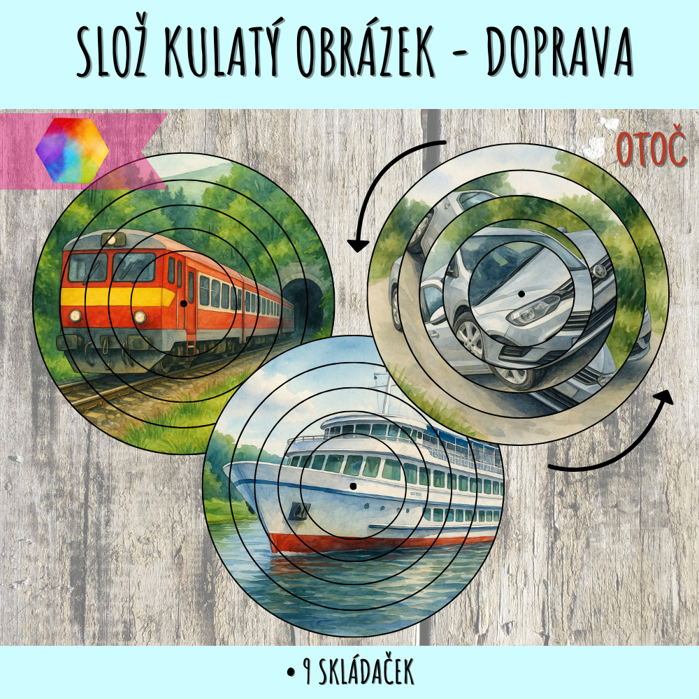 Slož obrázek - dopravní prostředky 29 slož obrázek dopravní prostředky