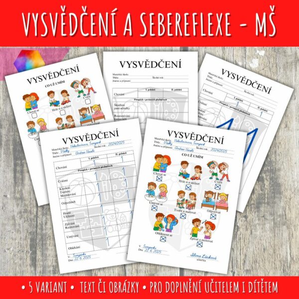 vysvědčení do školky