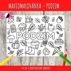 maxiomalovánka na podzim