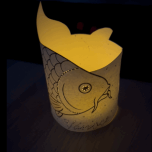 vánoční vypichovací svícen