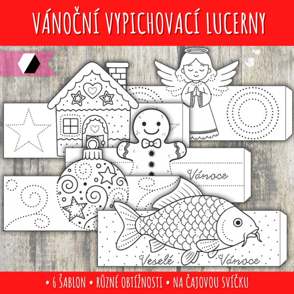 vypichovací vánoční svícen